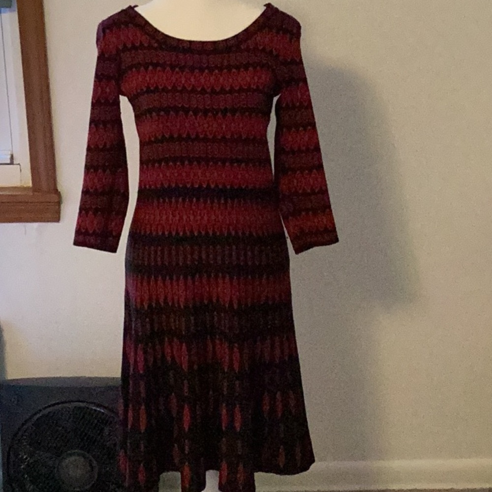 Womens “Danny and Nicole” sweater midi dress